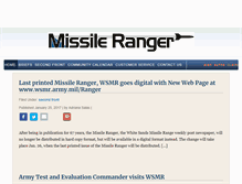 Tablet Screenshot of missileranger.com